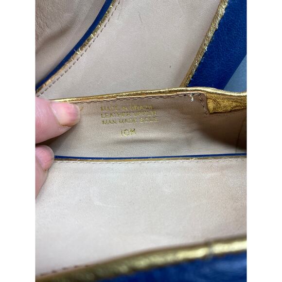 Lilly Pulitzer Women's Size 10M Bright Navy Blue Roped in Ballet Flats With Box - Picture 6 of 8